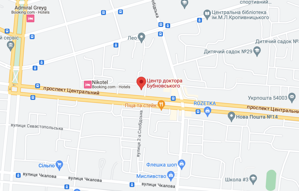 Український Центр доктора Бубновського в Миколаєві на мапі
